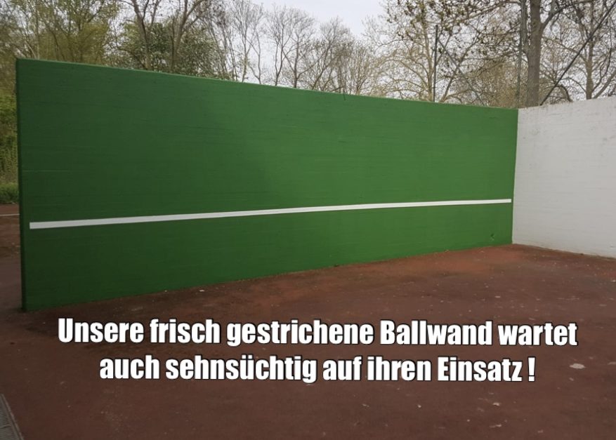 Ballwand im neuen Lack!