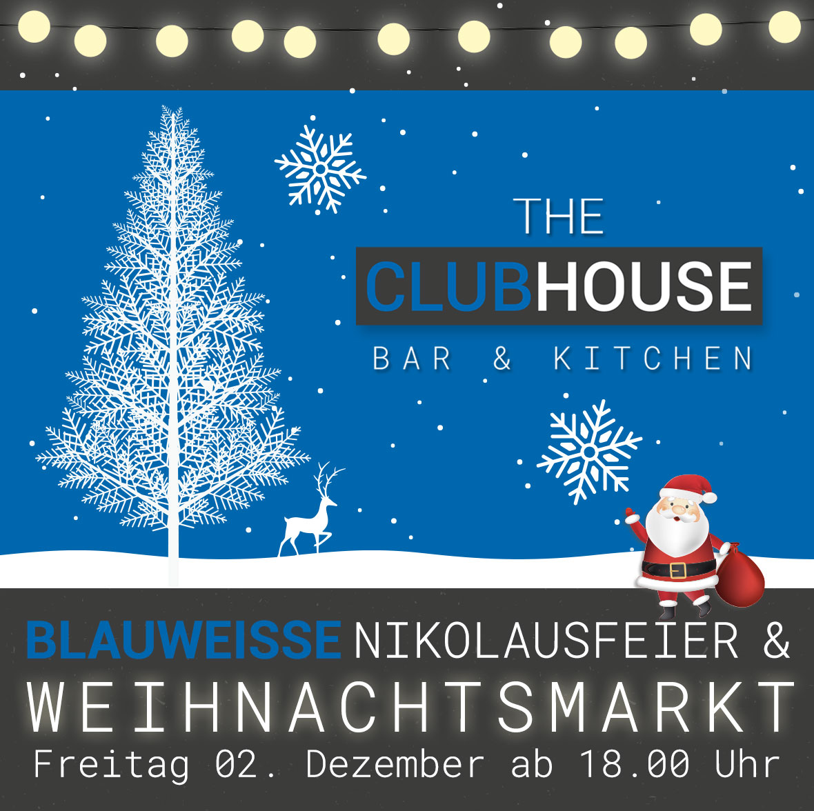 BLAUWEISSE Nikolausfeier und Weihnachtsmarkt