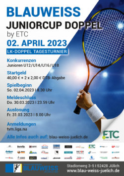 Info-Plakat BW Juniorcup Doppel