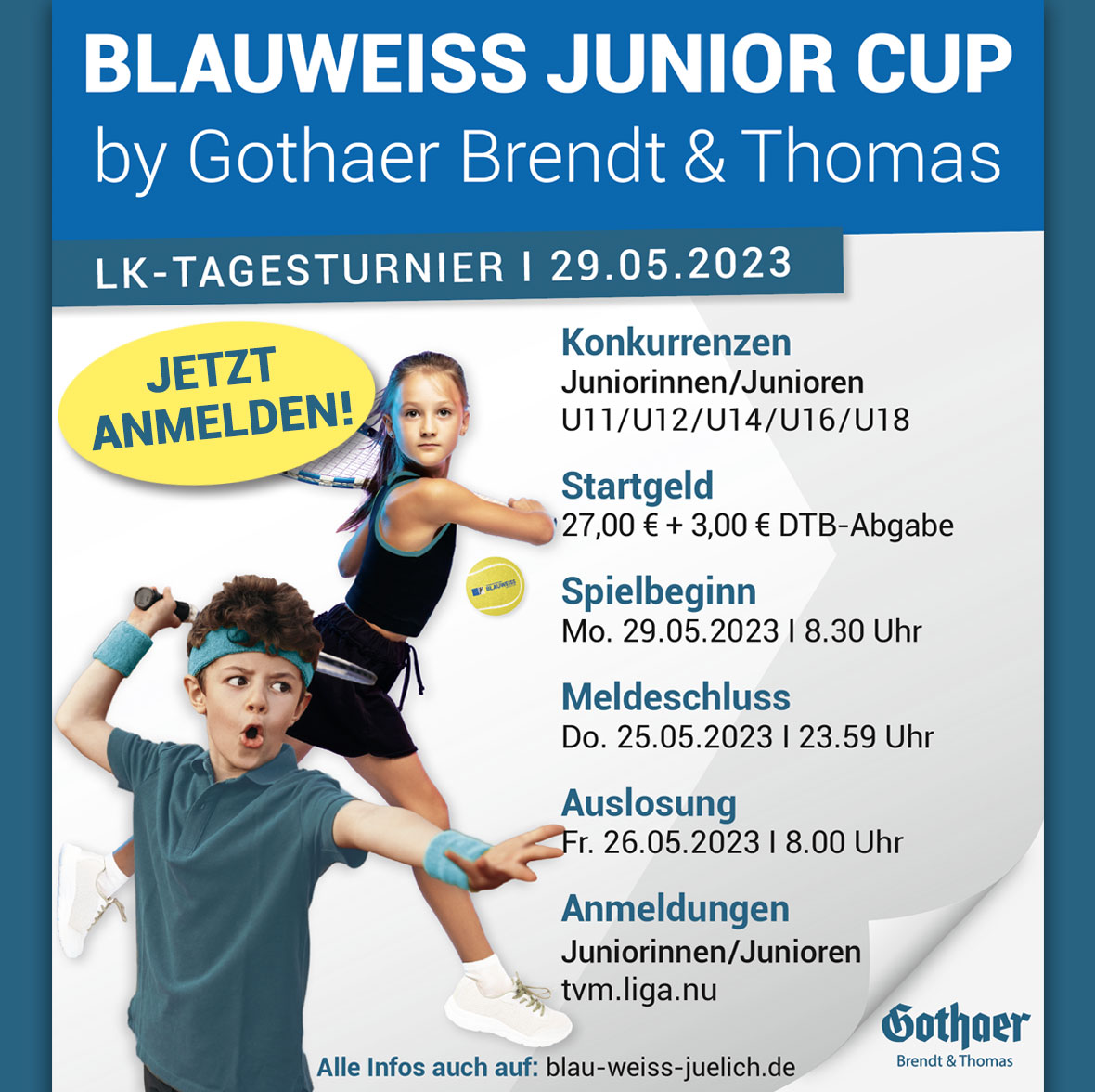 BLAUWEISS Junior Cup by Gothaer Brendt & Thomas