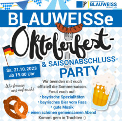 BLAUWEISS Oktoberfest- & Abschlussparty