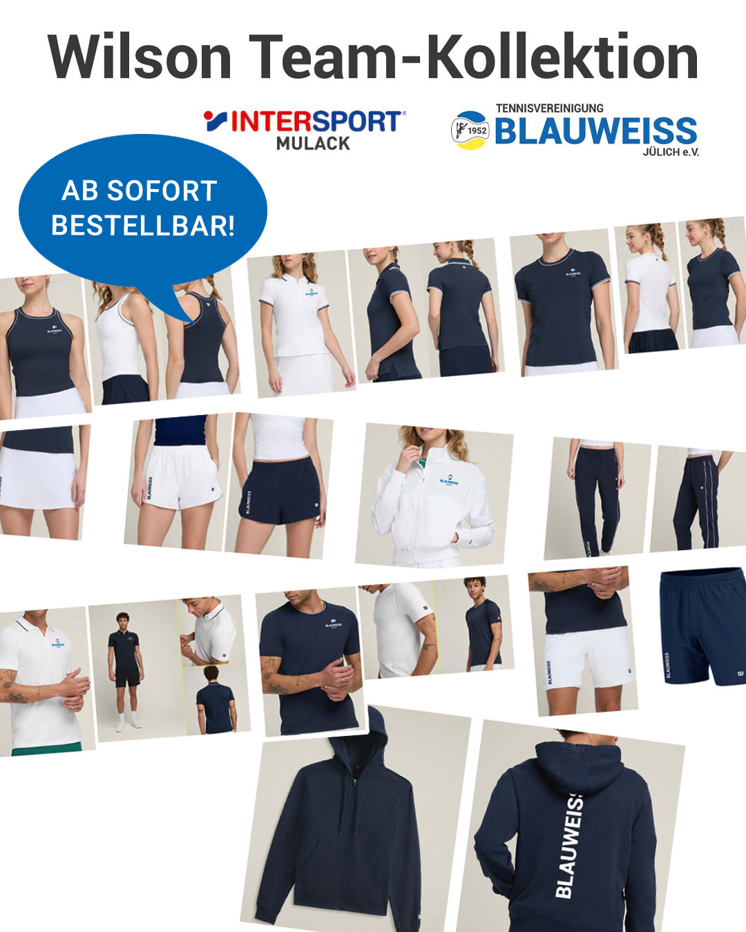 Wilson Team-Kollektion jetzt erhältlich