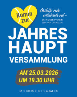 25.3.2026 TERMIN JHV BLAUWEISS